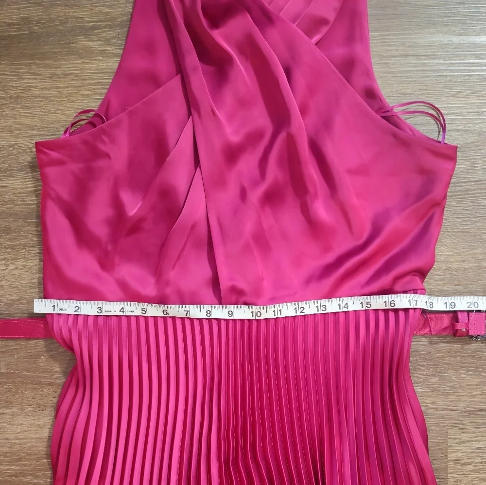NWT Lauren Ralph Lauren Charmeuse Halter Midi Dress 14 - Picture 14 of 16